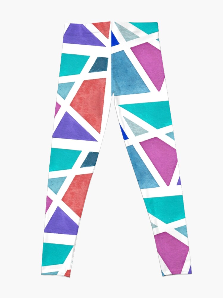 Alternate view of Large Tape Resist Watercolor Painting Leggings