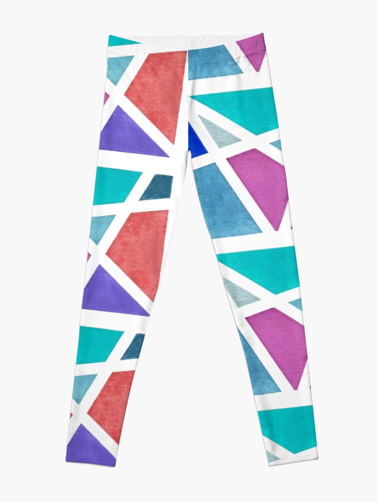 Alternate view of Large Tape Resist Watercolor Painting Leggings