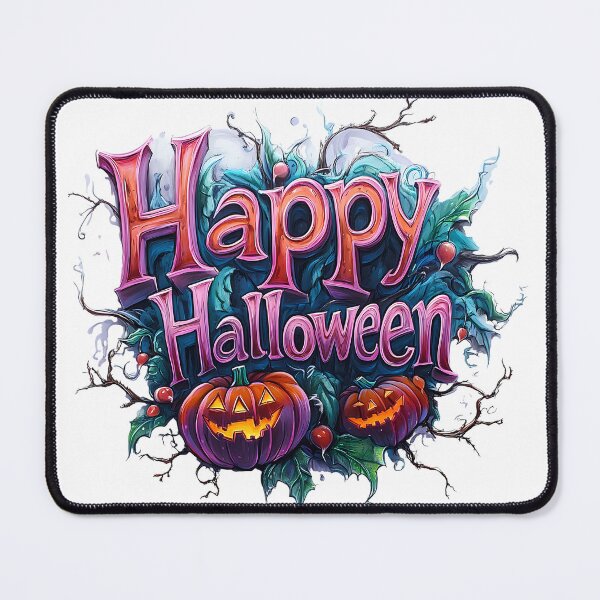 Item preview, Spooky Happy Halloween Typography with Jack-o'-Lanterns designed and sold by Nela-&-Lena.