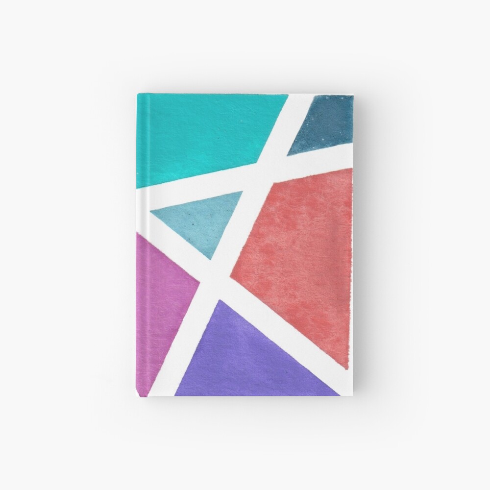 Large Tape Resist Watercolor Painting Hardcover Journal