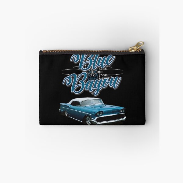 Item preview, 1958 Impala Blue Bayou with text - Lowrider, Kustom, Hot Rod, Muscle Car designed and sold by Elegant Customs.