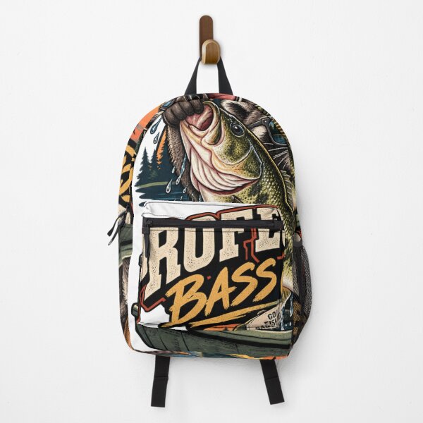 Item preview, Professional Bass Catcher Raccoon – Funny Vintage Bass Fishing designed and sold by Dabsky.