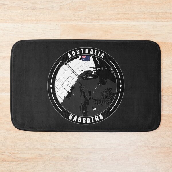 Item preview, Karratha Australia City Map  designed and sold by Thistle-TShop.