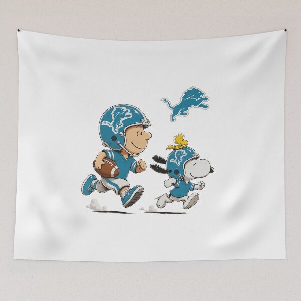 Item preview, Charlie Brown Snoopy Detroit Lions Football  designed and sold by Gointhehosesh.