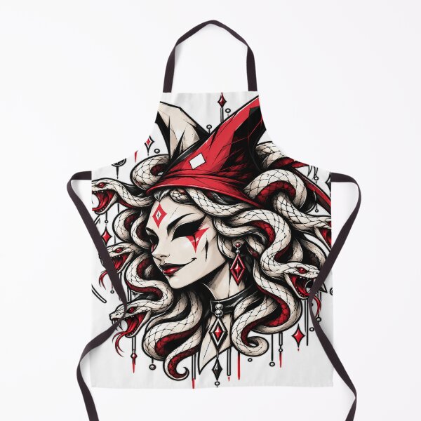 Item preview, Grinning Medusa with a jester's cap designed and sold by Jester-Store.