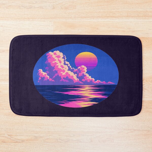 Item preview, Neon Retro 80s Vaporwave Sunset Ocean View Synthwave designed and sold by KungPowUnicorn.