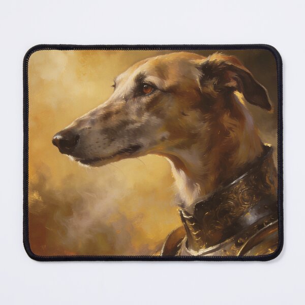 Item preview, Regal Greyhound Knight Medieval Fantasy Dog Portrait designed and sold by cr6zym1nd.