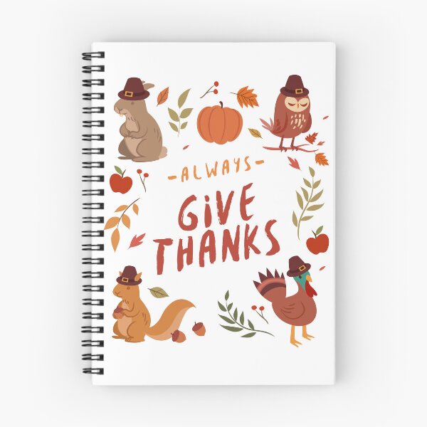 Item preview, Always Give Thanks Forest Animals designed and sold by GrammysGarage.