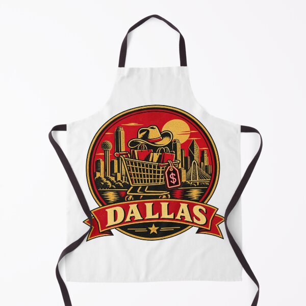 Item preview, Dallas Black Friday Shirt – Retro Texas Shopping Cart Badge Design designed and sold by Globalcitytees.