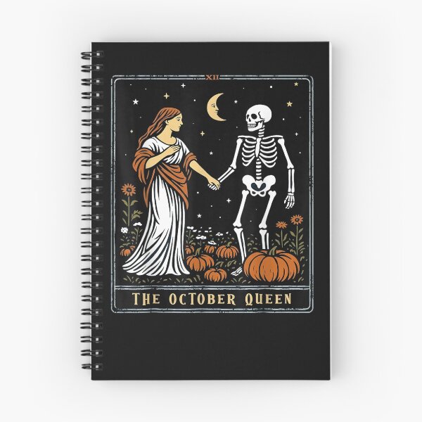 Item preview, The October Queen Tarot Card Halloween Skeleton Aesthetic designed and sold by leevekaArt.