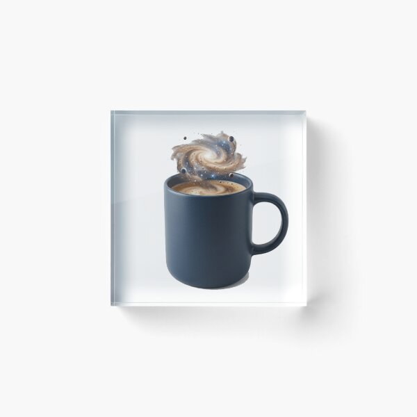 Item preview, Cosmic Coffee Mug - Spiral Galaxy with Stellar Steam on White Background designed and sold by meghnad.
