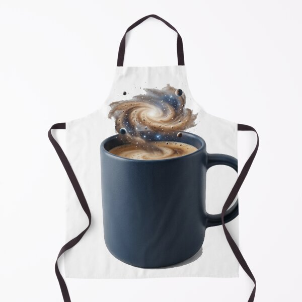 Item preview, Cosmic Coffee Mug - Spiral Galaxy with Stellar Steam on White Background designed and sold by meghnad.