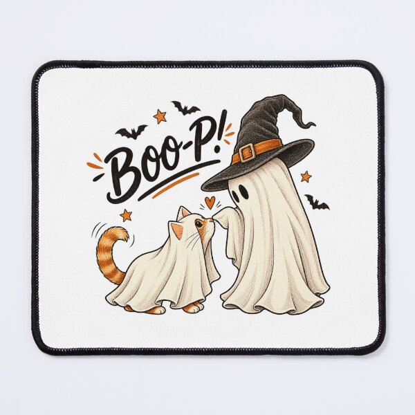 Item preview, Cute Boop Halloween Ghost and Cat designed and sold by Stickera Hub.