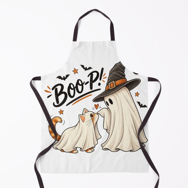 Item preview, Cute Boop Halloween Ghost and Cat designed and sold by Stickera Hub.