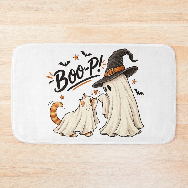 Item preview, Cute Boop Halloween Ghost and Cat designed and sold by Stickera Hub.
