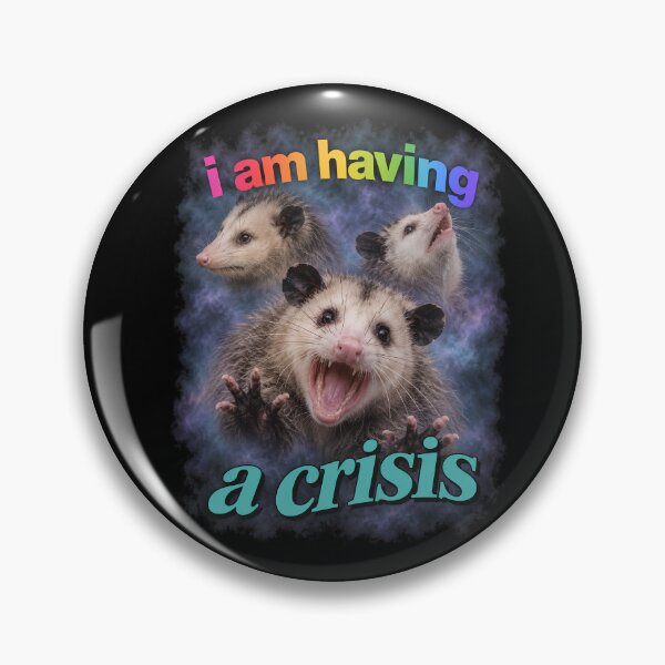 Item preview, I am having a crisis possum word art designed and sold by Neotakuz.