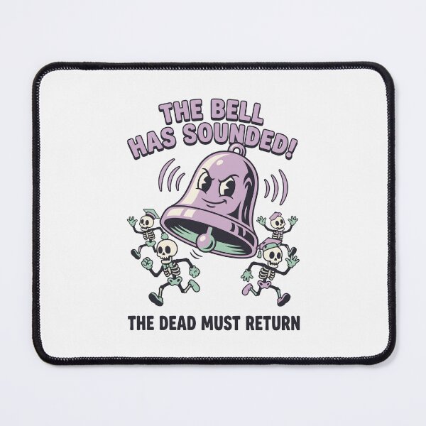 Item preview, The Bell Has Sounded Teacher Humor Retro Cartoon Skeletons designed and sold by SplashTastic.