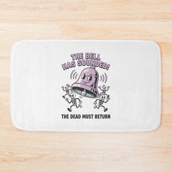 Item preview, The Bell Has Sounded Teacher Humor Retro Cartoon Skeletons designed and sold by SplashTastic.