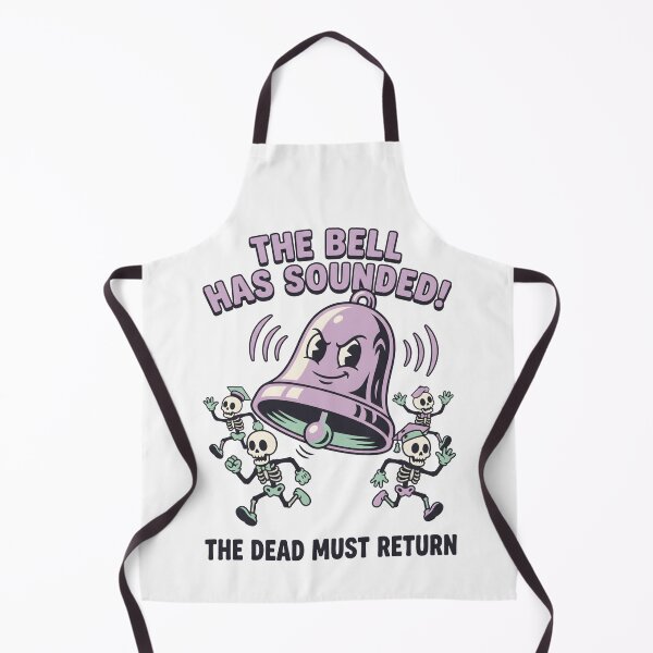 Item preview, The Bell Has Sounded Teacher Humor Retro Cartoon Skeletons designed and sold by SplashTastic.