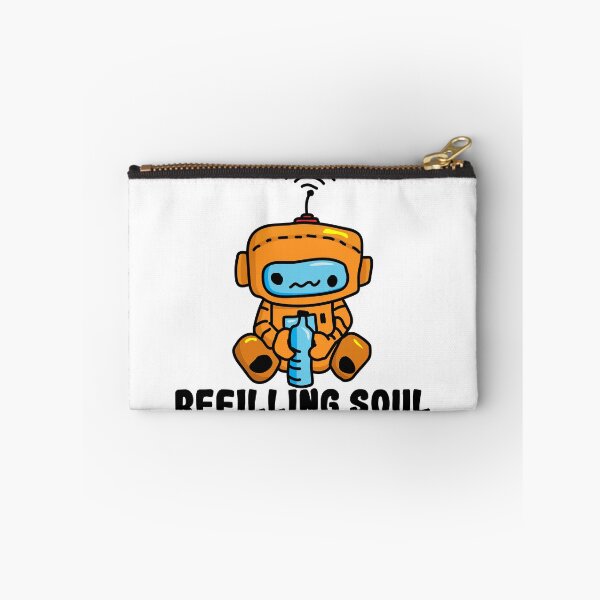 Item preview, Refilling Soul | Cute Tired Robot designed and sold by Creatory.studio.