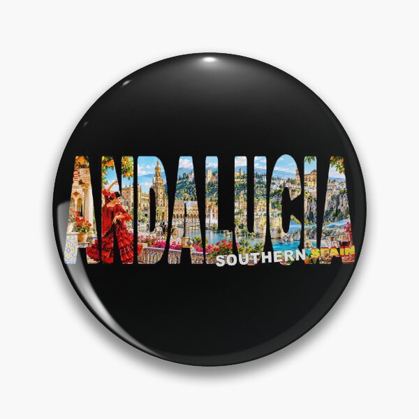 Item preview, ANDALUCIA Southern Spain - Tourist Sticker Shirt Mediterranean Mountains designed and sold by Adam Gormley.
