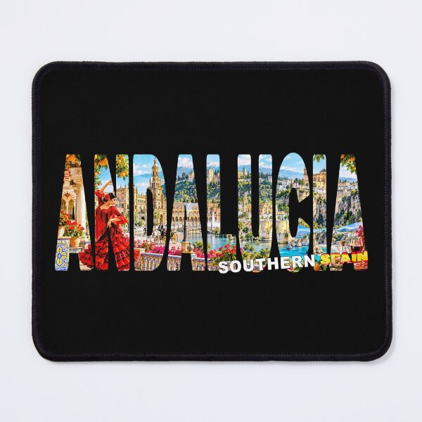 Item preview, ANDALUCIA Southern Spain - Tourist Sticker Shirt Mediterranean Mountains designed and sold by Adam Gormley.