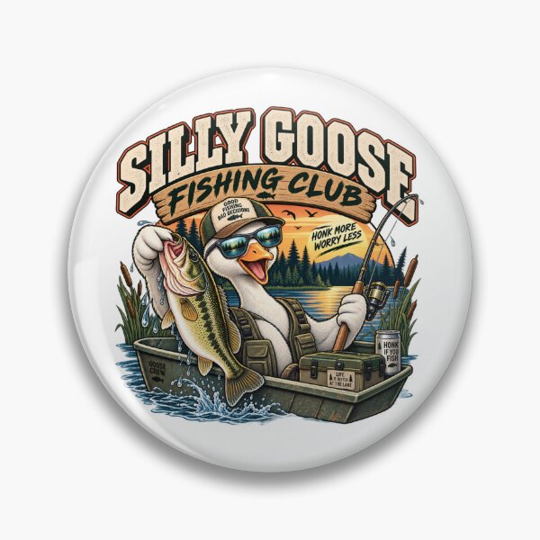 Item preview, Silly Goose Fishing Club – Funny Vintage Bass Fishing designed and sold by The Fishing Outfit.