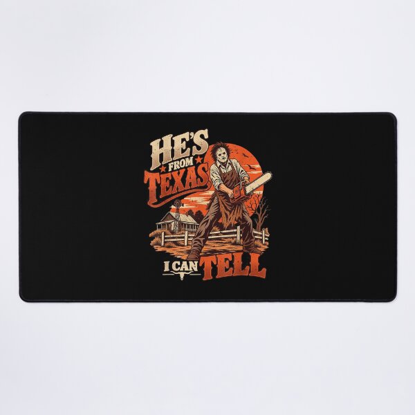 Item preview, He's from Texas I Can Tell Chainsaw Halloween Horror designed and sold by ArtByimamS.