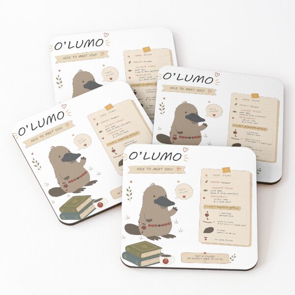 Item preview, O’Lumo the Platypus Character Introduction – Curious, Cozy and Unique designed and sold by TatinkaArtskill.