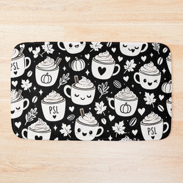 Item preview, Cute PSL Coffee Pattern – Pumpkin Spice Latte Fall designed and sold by Flower Magic .