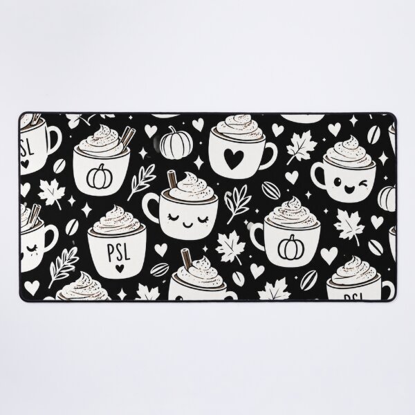 Item preview, Cute PSL Coffee Pattern – Pumpkin Spice Latte Fall designed and sold by Flower Magic .
