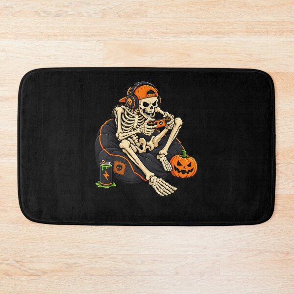 Item preview, Boys Halloween Skeleton Spooky Pumpkin Gaming Gamer Men Kids  designed and sold by ArtByimamS.