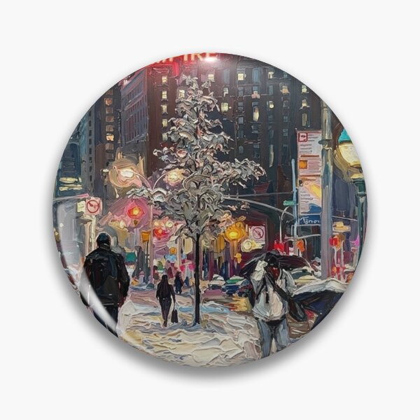 Item preview, Gotham Blizzard: The Empire Lights – Expressionist Print designed and sold by CleverCulture.