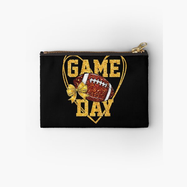 Item preview, Game Day Touchdown Football Heart Mom Girls Go Cheer Yellow designed and sold by Krwasatoune.