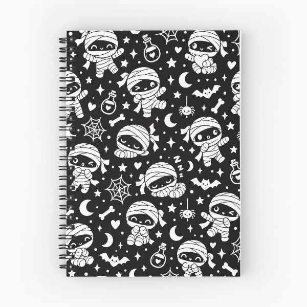 Item preview, Cute Mummy Pattern – Black & White Kawaii Halloween designed and sold by Flower Magic .