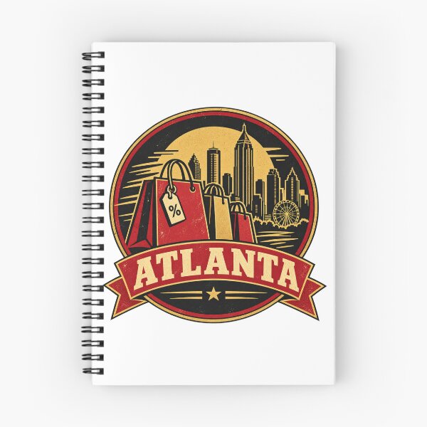 Item preview, Atlanta Black Friday Shirt – Retro Shopping Skyline Badge Design designed and sold by Globalcitytees.