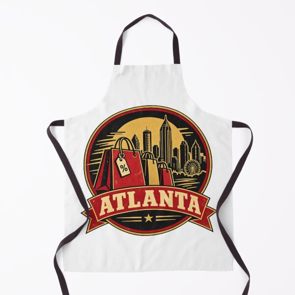 Item preview, Atlanta Black Friday Shirt – Retro Shopping Skyline Badge Design designed and sold by Globalcitytees.