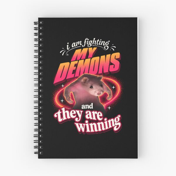 Item preview, I'm fighting my demons and they are winning word art meme designed and sold by Neotakuz.
