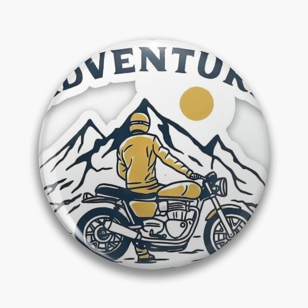 Item preview, Adventure Awaits – Motorcycle Mountain Journey designed and sold by Kushwaha18.