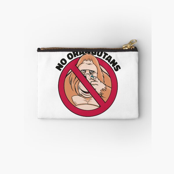 Item preview, Funny No Orangutans Allowed Prohibition Sign Monkey Joke designed and sold by Hilal-Studio.