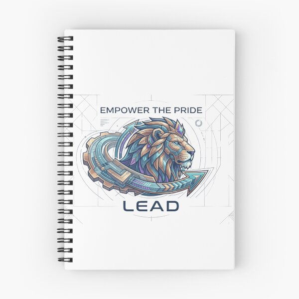 Item preview, Cybernetic Mechanical Lion Head Lead and Empower Vector Emblem Design designed and sold by lovepower.