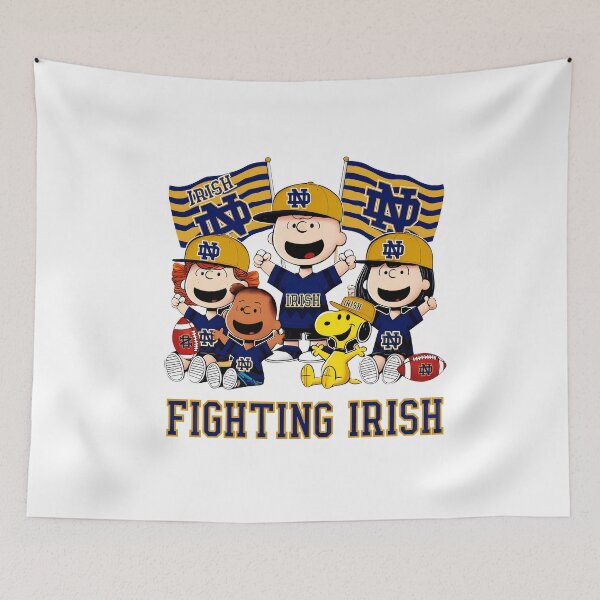 Item preview, Peanuts Gang Fighting Notre Dame Irish Spirit designed and sold by beegrden.