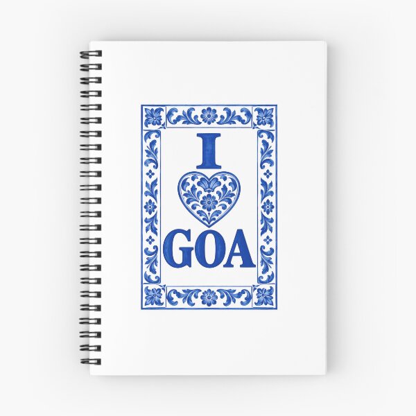Item preview, I Love Goa • Portuguese Blue Tile Heritage designed and sold by Goanheartprints.