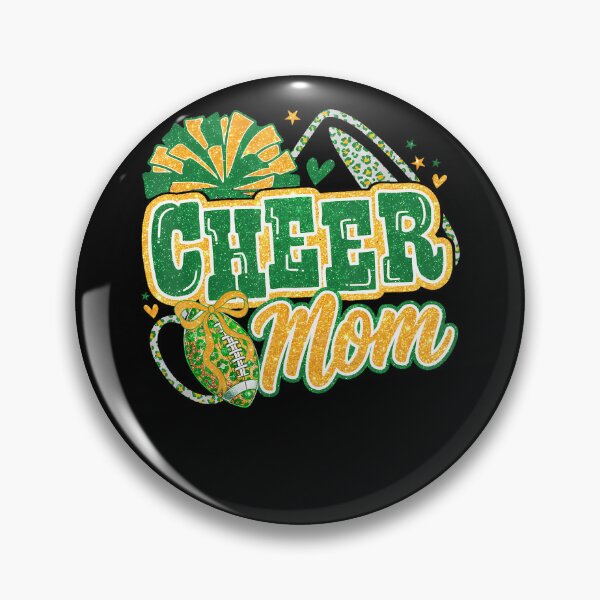 Item preview, Green And Gold Cheer Mom Team Game Day Football Cheerleader designed and sold by Krwasatoune.