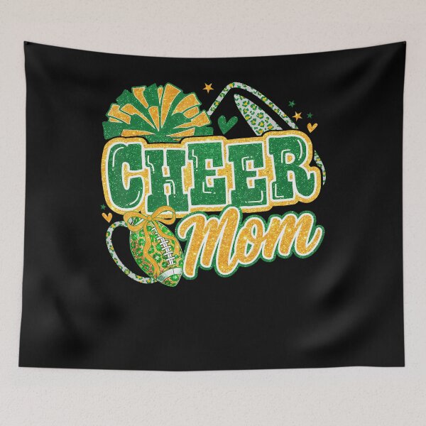 Item preview, Green And Gold Cheer Mom Team Game Day Football Cheerleader designed and sold by Krwasatoune.