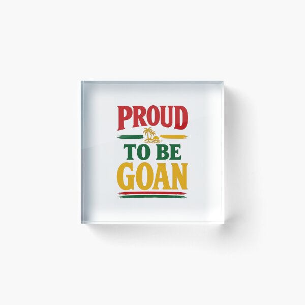 Item preview, Proud To Be Goan • Flag Colours Heritage designed and sold by Goanheartprints.