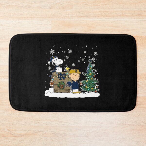 Item preview, Notre Dame Snoopy Charlie Brown Christmas Football designed and sold by beegrden.