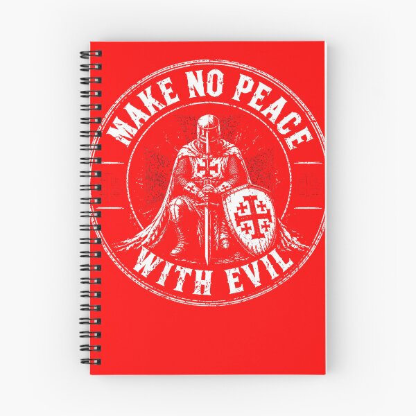 Item preview, Make No Peace With Evil Knight Templar Faith (On Back) designed and sold by Krwasatoune.