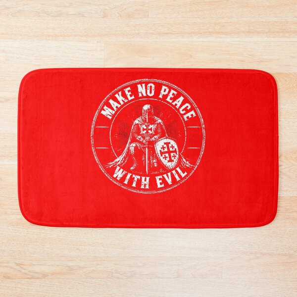 Item preview, Make No Peace With Evil Knight Templar Faith (On Back) designed and sold by Krwasatoune.