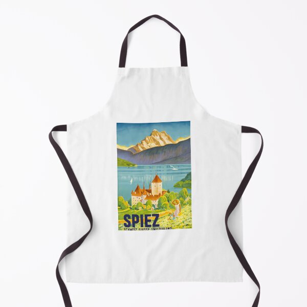 Item preview, Spiez Suisse Travel Poster designed and sold by RealArtIsBetteg.